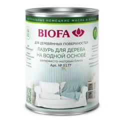 Лазурь для дерева Biofa 5177 цвет Белый 0,4 л