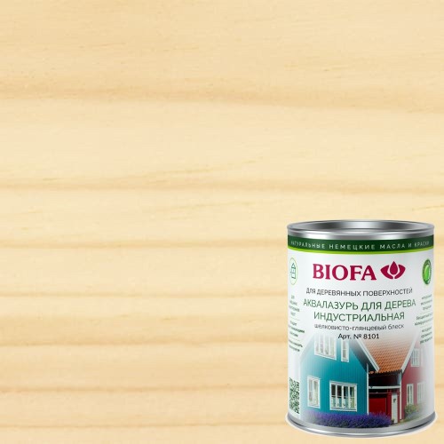 Лазурь бесцветная для дерева Biofa 8101 1 л