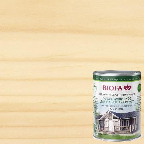 Масло бесцветное для фасадов Biofa 2043М 2,5 л