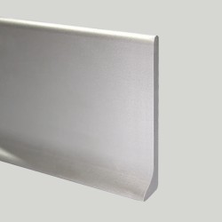 Плинтус алюминиевый Modern Decor анодированный серебро матовое 155 сапожок 2950×100×10