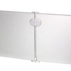 Соединитель алюминиевый для плинтуса Modern Decor серебро матовое сапожок 80 мм