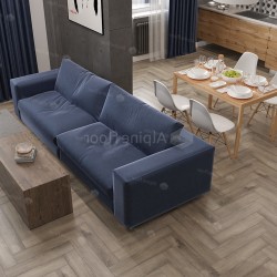 Кварцвиниловый SPC ламинат Alpine Floor Parquet Light Дуб Исида ECO 13-15 венгерская елка 600×125×4