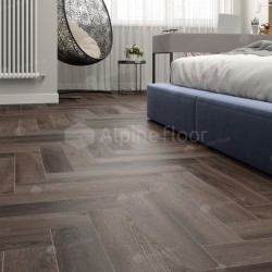 Кварцвиниловый SPC ламинат Alpine Floor Parquet Light Дуб Фафнир ECO 13-16 венгерская елка 600×125×4