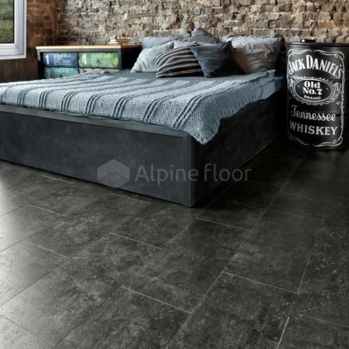 Виниловый пол Alpine Floor замковый Stone Mineral Core Ларнака ECO 4-11 609,6×304,8×4 фото в интерьере