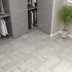 Кварцвиниловый SPC ламинат Alpine Floor Parquet Light Дуб Полис ECO 13-21 венгерская елка 600×125×4