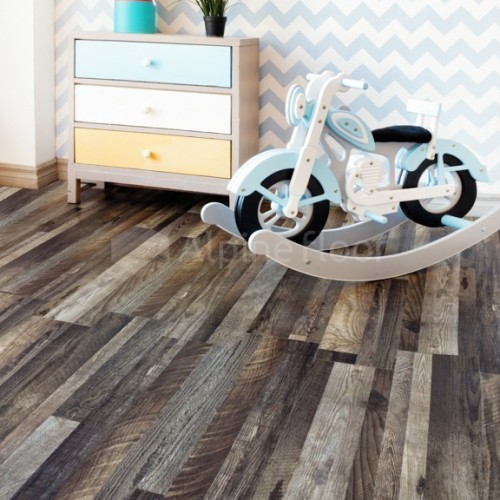 Кварцвиниловая плитка Alpine Floor клеевая Easy Line Орех Состаренный ECO 3-11 1219,2×184,15×3