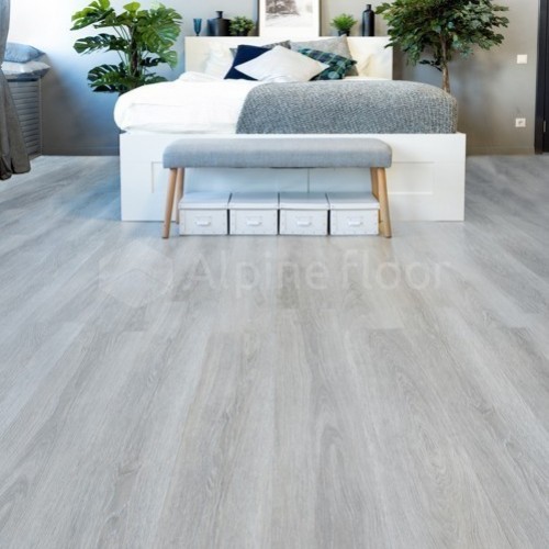 Кварцвиниловая плитка Alpine Floor клеевая Easy Line Дуб Туманный ECO 3-26 1219,2×184,15×3