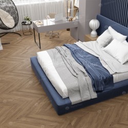 Кварцвиниловая плитка Alpine Floor клеевая Ultra Французская Елочка ECO 5-25 1219,2×228,6×2