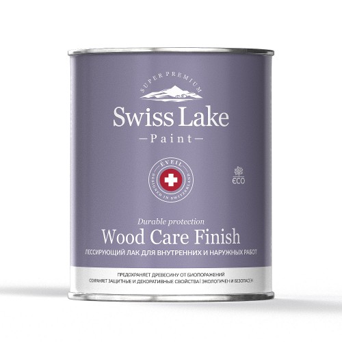 Лак универсальный Swiss Lake Wood Care Finish Бесцветный на водной основе 3 л