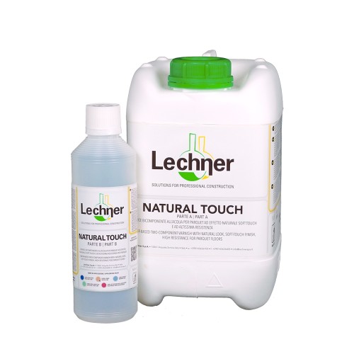 Лак для паркета Lechner Natural Touch 2K на водной основе экстраматовый 5,5 л