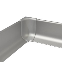 Угол пластиковый внутренний для плинтуса Modern Decor серебро 2 шт/уп