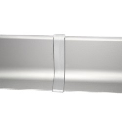Соединитель пластиковый для плинтуса Modern Decor серебро 2 шт/уп