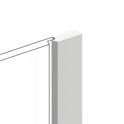 Финишный молдинг под покраску Hiwood LF124B NP 2700×31×12