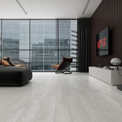 Кварцвиниловый SPC ламинат Cronafloor Wood Дуб Серебристый ZH-81126-1 1200×180×4