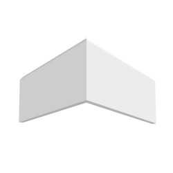 Плинтус крашеный Ultrawood белый Base 0023 p 2000×120×12