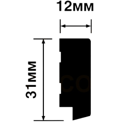 Финишный молдинг Hiwood LF124B BR395 2700×31×12