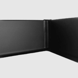 Угол алюминиевый внутренний для плинтуса Modern Decor черный матовый 2156
