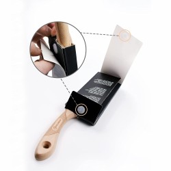 Кисть плоская Rollingdog DOBERMAN X1000 скошенная 10298 63,5 мм