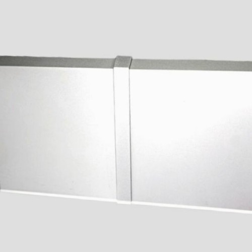 Соединитель алюминиевый для плинтуса Modern Decor серебро матовое прямой 70 мм