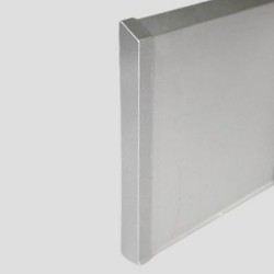 Заглушка алюминиевая для плинтуса Modern Decor серебро матовое 2642 2 шт/уп
