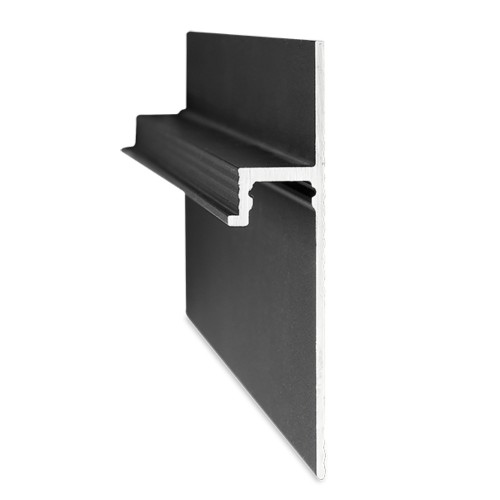 Плинтус алюминиевый теневой Ликорн C-08.2.3 черный с подсветкой 2050×60×13,3 Плинтус алюминиевый теневой Ликорн C-08.2.3 черный с подсветкой 2050×60×13,3
