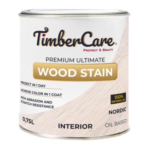 Масло для дерева TimberCare Wood Stain цвет Скандинавский 350002 шелковисто-матовое 0,75 л