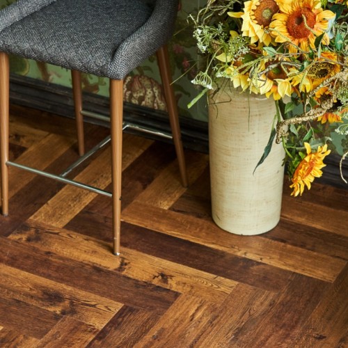 Кварцвиниловый SPC ламинат Vinilam Parquet Herringbone Паркет Парижский IS11155 венгерская елка 720×120×6,5