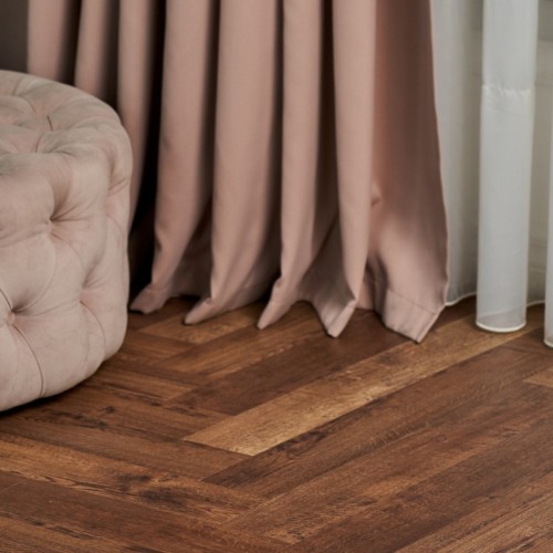 Кварцвиниловый SPC ламинат Vinilam Parquet Herringbone Паркет Версальский IS11177 венгерская елка 720×120×6,5