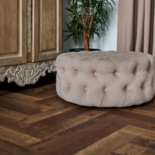 Кварцвиниловый SPC ламинат Vinilam Parquet Herringbone Паркет Версальский IS11177 венгерская елка 720×120×6,5
