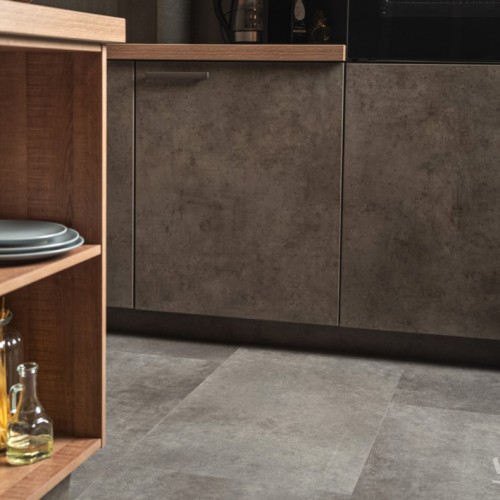 Кварцвиниловый SPC ламинат Vinilam Ceramo Stone Цемент Cтальной 71610 940×470×6