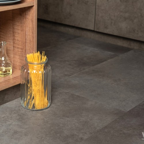 Кварцвиниловый SPC ламинат Vinilam Ceramo Stone Цемент Cтальной 71610 940×470×6