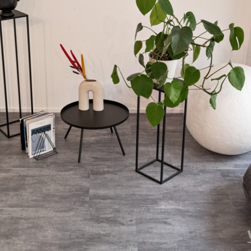 Кварцвиниловый SPC ламинат Vinilam Ceramo Stone Цемент Серый 71616 940×470×6