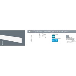 Молдинг из полистирола под покраску NMC Wallstyl Essenza WD2 2000×70×15