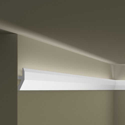 Молдинг из полистирола под покраску NMC Wallstyl W1 с подсветкой 2000×55×20