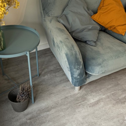 Кварцвиниловая плитка Vinilam клеевая Ceramo Stone Glue Цемент Светлый 71614 950×475×2,5