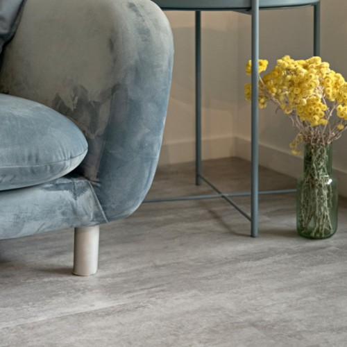 Кварцвиниловая плитка Vinilam клеевая Ceramo Stone Glue Цемент Светлый 71614 950×475×2,5