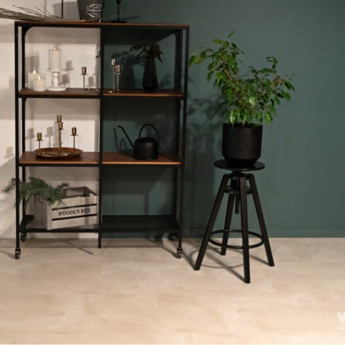 Кварцвиниловая плитка Vinilam клеевая Ceramo Stone Glue Бетон Белый 71615 950×475×2,5