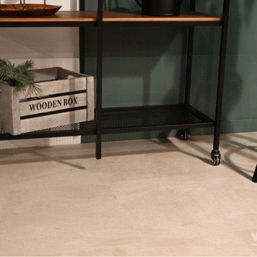 Кварцвиниловая плитка Vinilam клеевая Ceramo Stone Glue Бетон Белый 71615 950×475×2,5
