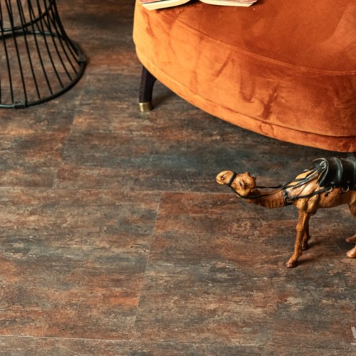 Кварцвиниловая плитка Vinilam клеевая Ceramo Stone Glue Керамическая Сталь 71617 950×475×2,5