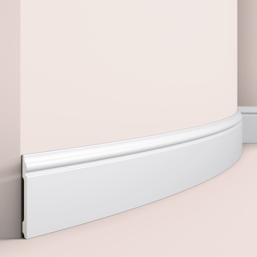 Плинтус полиуретановый под покраску гибкий NMC Wallstyl FL2 Flex 2000×120×15 Плинтус полиуретановый под покраску гибкий NMC Wallstyl FL2 Flex 2000×120×15