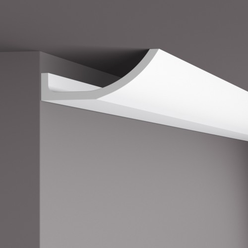 Потолочный плинтус под покраску с подсветкой NMC Wallstyl WT4 2000×180×70