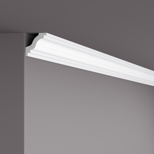 Потолочный плинтус под покраску NMC Wallstyl WT6 2000×40×40