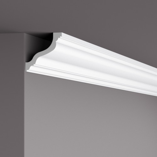 Потолочный плинтус под покраску NMC Wallstyl WT10 2000×80×80
