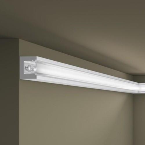 Потолочный плинтус под покраску с подсветкой NMC Wallstyl IL12 2000×20×25