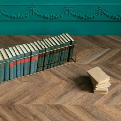 Кварцвиниловый SPC ламинат Vinilam Parquet Chevron Шеврон Нормандия RI153610CL4 французская елка 1293×305×8,5
