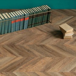 Кварцвиниловый SPC ламинат Vinilam Parquet Chevron Шеврон Нормандия RI153610CL4 французская елка 1293×305×8,5