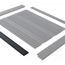 Финишный молдинг Hiwood LF124A BK114K 2700×42×12