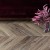 Кварцвиниловый SPC ламинат Vinilam Parquet Chevron Шеврон Лувр I107516 французская елка 1293×305×8,5 фото в интерьере