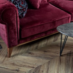 Кварцвиниловый SPC ламинат Vinilam Parquet Chevron Шеврон Лувр I107516 французская елка 1293×305×8,5