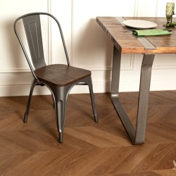 Кварцвиниловый SPC ламинат Vinilam Parquet Chevron Шеврон Плезир I1651102 французская елка 1293×305×8,5